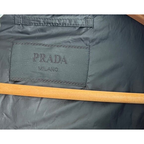 Prada Men's Black Feather Down Puffer Jacket Size Medium - Picture 11 of 16